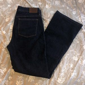 Ralph Lauren Denim Bootleg/flare dark wash jeans